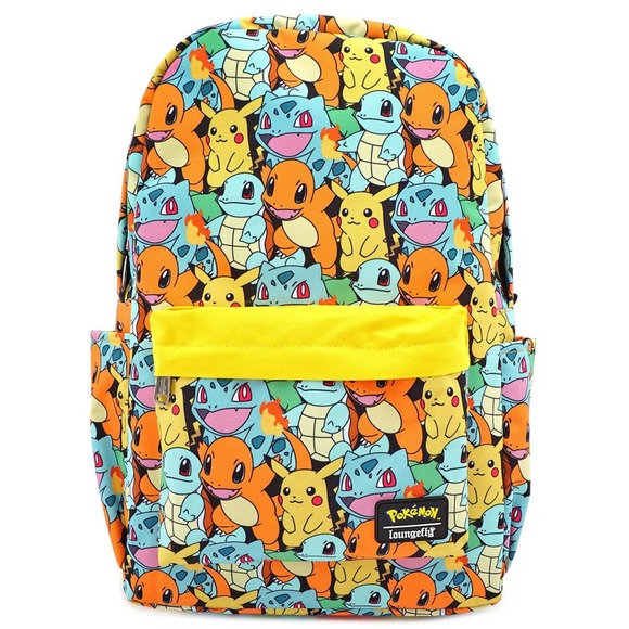 NWT Loungefly Pokémon Pikachu, Squirtle, Bulbasaur, Charmander Starter Backpack main image 9